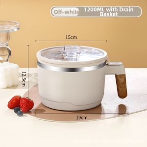 Heat Resistant Large Capacity Meal Bowl With Lid And Cutlery