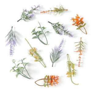 1PC Artificial Leaves Plant Potted Plant Fish Tank Decoration Fake Water Grass Home Flower Bouquet Cake Gift Decor Simulation Plant