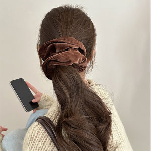 กิ๊บติดผมผ้ากำมะหยี่ทรงหัวเข็มขัดเอวสั่งทำพิเศษสำหรับผู้หญิง ทรงเจ้าหญิง ทรงลำลอง ยางยืด สไตล์เกาหลี