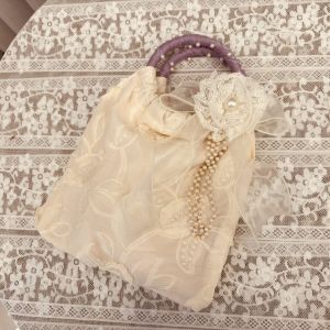 กระเป๋าผู้หญิงแบบจีนโบราณทำจากกระดาษทราย กระเป๋าสะพายไหล่แบบมือถือขนาดใหญ่สำหรับงานแต่งงานและงานปาร์ตี้