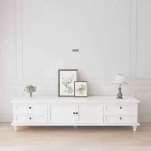 LXH Furniture ตู้วางทีวี ชั้นวางทีวี ตู้ทีวี 160cm สีขาว แบบยุโรป ตู้วางทีวีและชุดล็อกเกอร์ สีขาว สามารถซื้อแยกต่างหาก [จัดส่งที่รวดเร็ว]