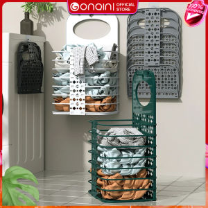 Foldable Laundry Basket Dirty Clothes Basket Wall Hanging Household Cloth Storage