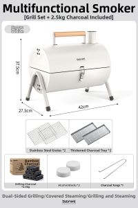 DAYIHE | Portable Multifunctional Two-sided Grilling Outdoor BBQ Grill