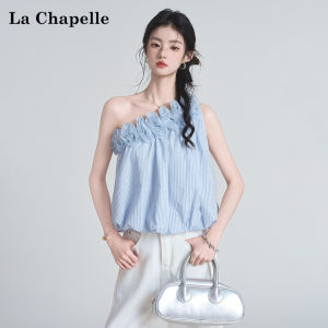 La Chapelle | Sleeveless Off-shoulder Striped Top