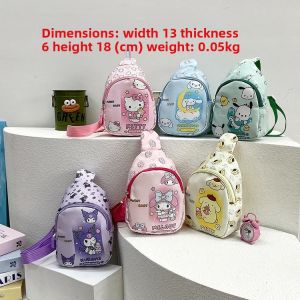 Cute Childrens Crossbody Bag Cartoon Kuroko Coin Purse Boys Girls Nylon Chest Bag Fashionable Versatile Little Girl Accessory