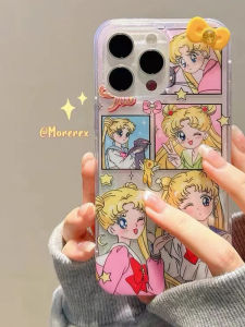 Full Cover iPhone Case Sailor Moon Female Style Creative Cube Anti-Fall Protection for Apple 17Air 16promax/15/12 Xsmax 14pro 13mini 11pro/7/8plus