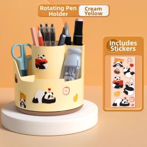 deli | 360° Rotating Multifunctional Pencil Holder for Students Large Capacity