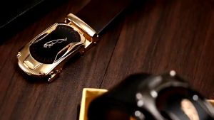 Sabuk Kulit Pria Gesper Otomatis Ikat Pinggang Pria Kulit Asli Trendy