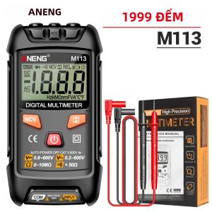ANENG | Máy Đo Vạn Năng Kỹ Thuật Số Mini ANENG M113 1999 Hiển Thị Số Đo Đo Điện Áp AC/DC Cảm Ứng Không Tiếp Xúc NCV Đa Chức Năng Dùng Cho Thợ Điện Sửa Chữa Đo Điện Áp