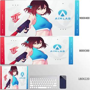 Bandai | Anime Mask Girl Mouse Pad YUki Aim Gaming Speed Mouse Mat Game Premium Mousepad Gamer E-Sports Desk Mat Computer Keyboard Mats2