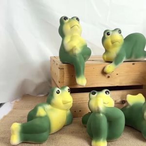 กบแต่งสวน 4-6นิ้ว แต่งบ่อปลา ตุ๊กตาเซรามิคแต่งสวน  ตุ๊กตาจัดสวนหย่อม ตุ๊กตาแต่งสวน กบสวยงาม