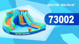 🔥READY STOCK🔥 Outside Game Double Water Slide Inflatable Bounce House Children Inflatable Castle