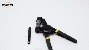 5.5/8/10/12mm Grommet Handheld Hole Punch Tool Pliers with Eyelets Kit for Poster Leather Fabrics Tarp Canvas Tents Awning