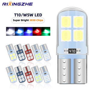 KEVANLY | 6PCS T10 W5W Led Cob Car Light Led Auto Automobiles Reading Dome Wedge License Plate Bulb Lamp DRL Car Styling Dome Read Light