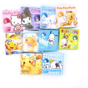 63PCS/Box SANRIO STICKER Box Set Kuromi Cinnamoroll Waterproof Kids Cute Party Pack Gift Stationery Cinnamoroll Kuromi Melody Stickers