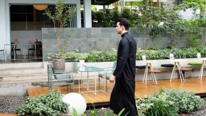 Attalwin - Gamis Jubah Pria Muslim Umroh Haji Polos Tanpa Manset Katun Premium JD001