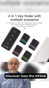 KF04E Wireless Key Finder RF Phone Wallet Pet Remote Control Locator No Simcard Long Lasting 1 RF Transmitter 4 Receiver