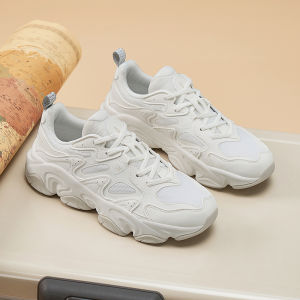 Xtep Youmu Womens Sports Sneakers new fashion net yarn stitching female casual shoes trend comfortable non-slip thick sports shoes 876218320039