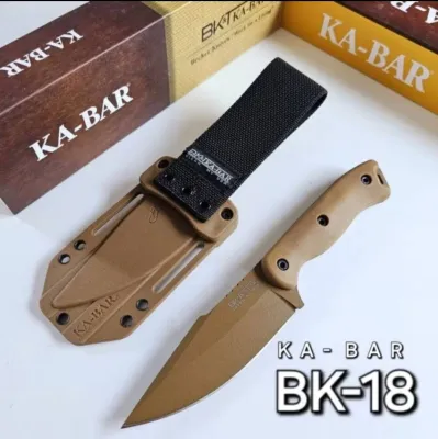 มีดแคมป์ KA-BAR Becker Knives BK-18 Fixed Blade Full TangซองABS