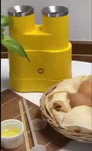 Maneefai เครื่องทำไข่ม้วน เครื่องม้วนไข่ เมนูไข่ อาหารเช้า 100W พลาสติก PP ทำความร้อน360องศา ไม่ติดกระทะ