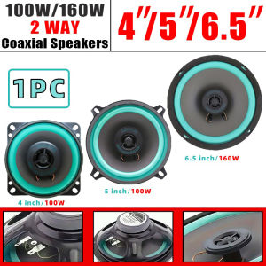 1PC 4/5/6 Inch Car Speakers 100W/160W HiFi Coaxial Subwoofer Universal Automotive Audio Music Full Range Car Stereo Speaker