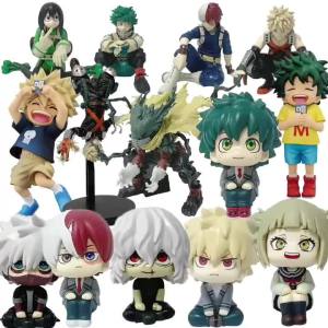 Bandai | New anime meu herói academia midoriya izuku bakugou katsuki ochaco uraraka anime figura versão Q Collection Series BirthdayGift
