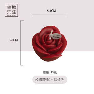 Romantic Rose Shaped Aromatherapy Candle Decorative Ornament Candle Mr. Grocery PDs Fragrant Flame for Creating Atmosphere