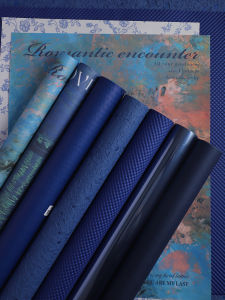 Bộ Giấy Gói Hoa Hồng Quà Tặng Ngày Lễ Tình Nhân Hoa Tươi Vật Liệu Đóng Gói Màu Xanh Tím Đêm Sinh Nhật Thơm