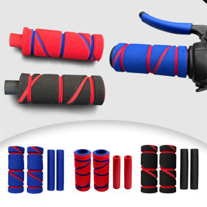 SEAMETAL  Motorcycle Handle Grip Cover Sponge Non-slip Sweat-absorption Protector Cover Universal Handlebar Brake Cover Set