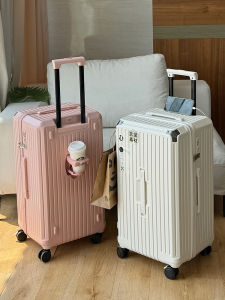 Large Capacity Travel Suitcase 36 Inch Male Female Universal Wheel Pull Rod Cup Rack Password Zipper Box Fashionable Trendy Style