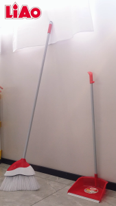 LIAO Ergonomic Soft Bristle Sweep w/ Durable ABS Handle - Multipurpose Indoor & Outdoor Cleaning Tool High Quality Broom