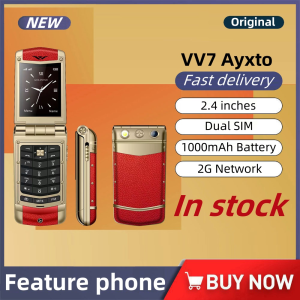 V77 Ayxta Luxury Phone 2.1inch Screen 0.08MP Rear Camera MP4 FM Radio Bluetooth Dual SIM 2G Network Mobile Phone