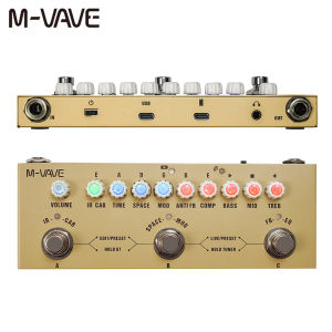 M-VAVE | M-VAVE Cube Baby Multi Effects Pedal 8 IR Cabinets Simulation Rechargeable Tone Processor for Electric Guitar Live Performance
