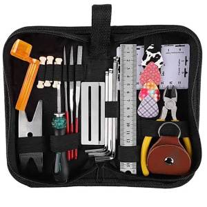 Others | Guitar Repair Tools Set Of 26 Pieces Multi--Functional Wrench Screwdriver Shank Adapter Kit Musical Instrument Accessories
