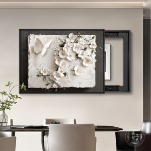 BAOGEYU | Modern Minimalist Electrical Box Cover Wall Art Floral Design