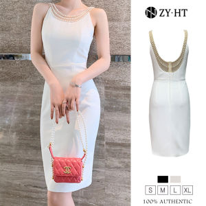 เดรสผู้หญิง ZY.HT EraVogue เดรสผู้หญิง เดรสสีดำ เดรสสีดำ เดรสเข้ารูป เดรสไปงานแต่ง ผ้าสูท โชว์หลัง เดรสออกงาน เดรสเซ็กซี่ เดรสเกาหลี ชุดออกงาน 5032