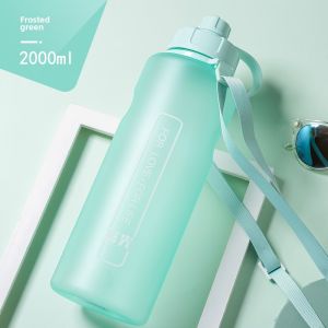 Fuguang Large Capacity Plastic Water Cup Mens Tea Cup 3000 Sports Bottle 2000ml High Temperature Resistant Construction Site Water Kettle Summer