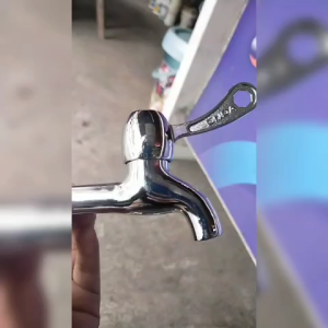 KRAN TAMAN 3/4 ONDA ENGKOL LUBANG KROM KUNINGAN KRAN TEMBOK 3/4" DRAT