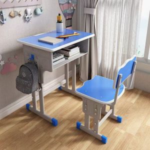 lron Poetry.PH Study Table For Kids Boys&Girls Table Childrens Student Study Desk With Chair Set Combination Child Writing Desk