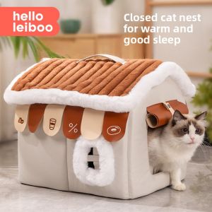 HELLOLEIBOO | Secure Warm Cat House Tent for Small Pets