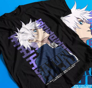 Bandai | Gojo Satoru Tshirt Jujutsu Kaisen Mahito Anime Horror Fun Gift Summer New Men and Women Streetwear 2026 New Cotton Summer Tshirt