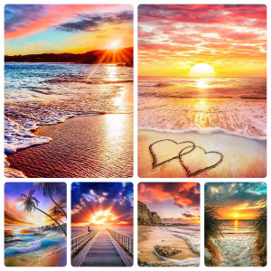 Jigsaw Puzzle 500 1000 1200pcs Beach Sunset Landscape For Adults Home Decor Gift Brain Teaser Family Game