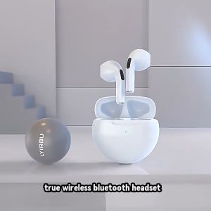 Tws Bluetooth Earbuds Pro6 Wireless Bluetooth Earphone Touch Control 9d Stereo Original Headset Build-in MIC