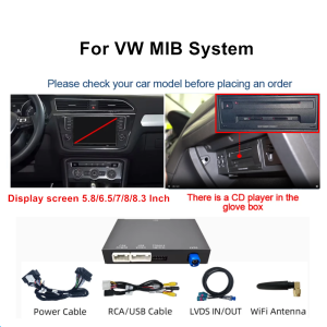 CARABC For VW MIB MIB2 Volkswagen Skoda Octavia A5 Golf 7 Polo Passat B8 Wireless Carplay Android Auto Mirror Link Navigation