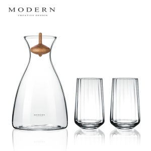 MODERN DELICATE LIFEL | Luxury Cold Water Set Heat-Resistant Transparent Glass Water Bottle