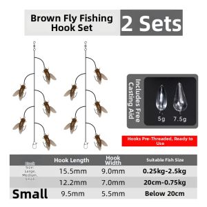 Ewitgo | Bound Fly Fishing Tackle Assembled Fly Hooks