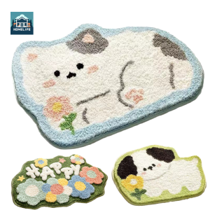 Sunflower Rug Cute Floor Carpet Cartoon Soft Living Room Bedroom Bedside Rugs Kids Room Children Anit-Slip Floor Mats