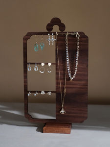 Chinese Style Vintage Cloud Earring Necklace Jewelry Display Stand Fashionable Accessory Storage Organizer Photography Props