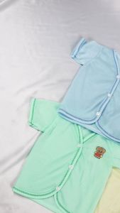 (SNI) Atasan Bayi / Baju Bayi Lengan Pendek / Kaos Kancing Bayi / Kaos Bayi Lengan Pendek