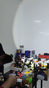 Senter Kepala 3 Warna Cahaya Super Terang Headlamp 3 Warna ZXT-1832-3 Cahaya Putih - Kuning - Biru Tahan Sampai 12Jam | Senter Kepala 4.800mAh | Senter Led Super Terang | Headlamp Super Terang 100 W ~ NOS